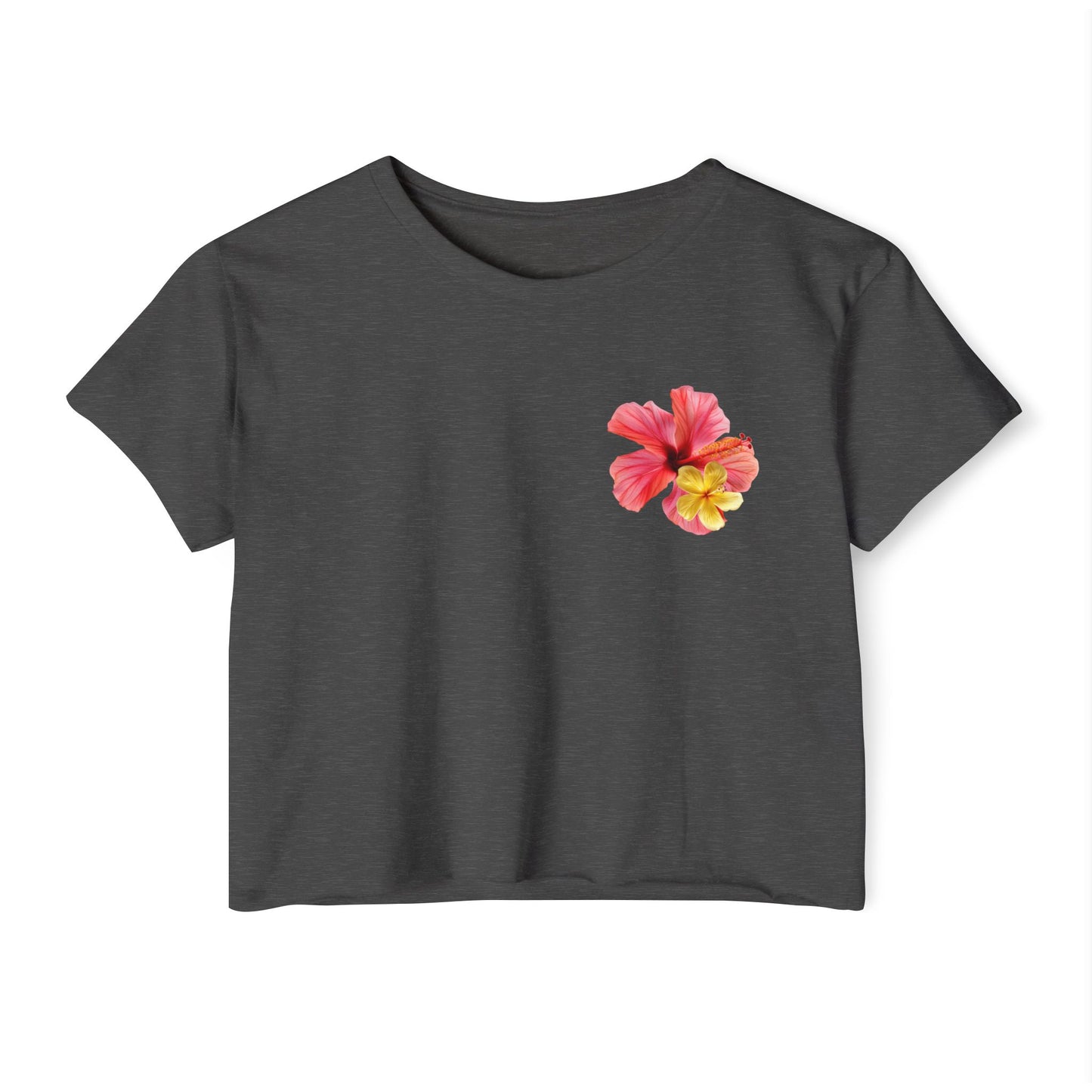 Floral Hibiscus Crop Top